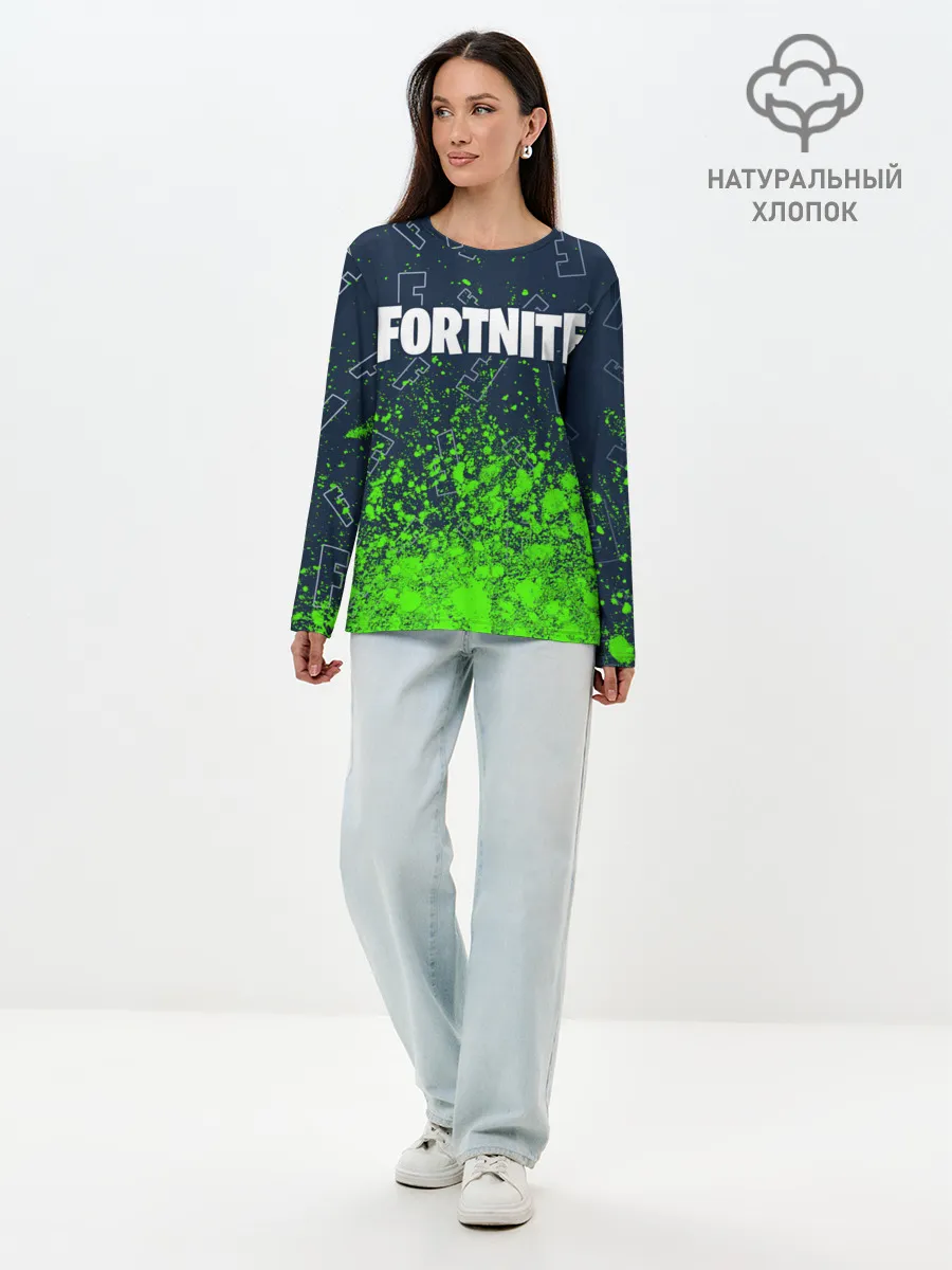 Лонгслив женский. Хлопок / FORTNITE / ФОРТНАЙТ