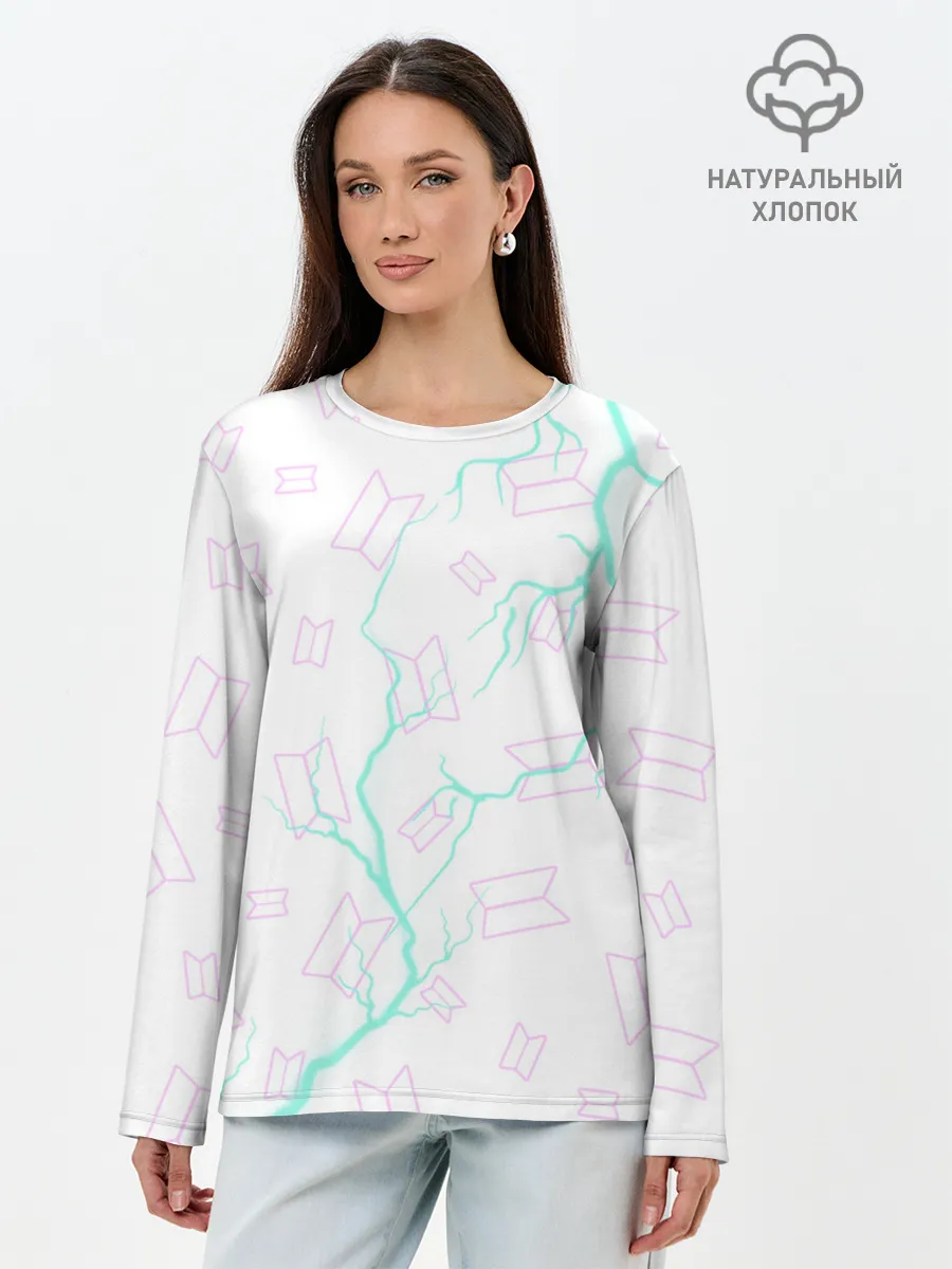 Лонгслив женский. Хлопок / BTS / БТС