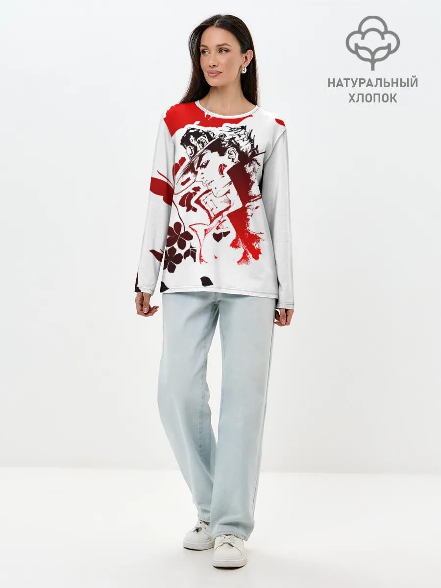 Лонгслив женский. Хлопок / JoJo Bizarre Adventure