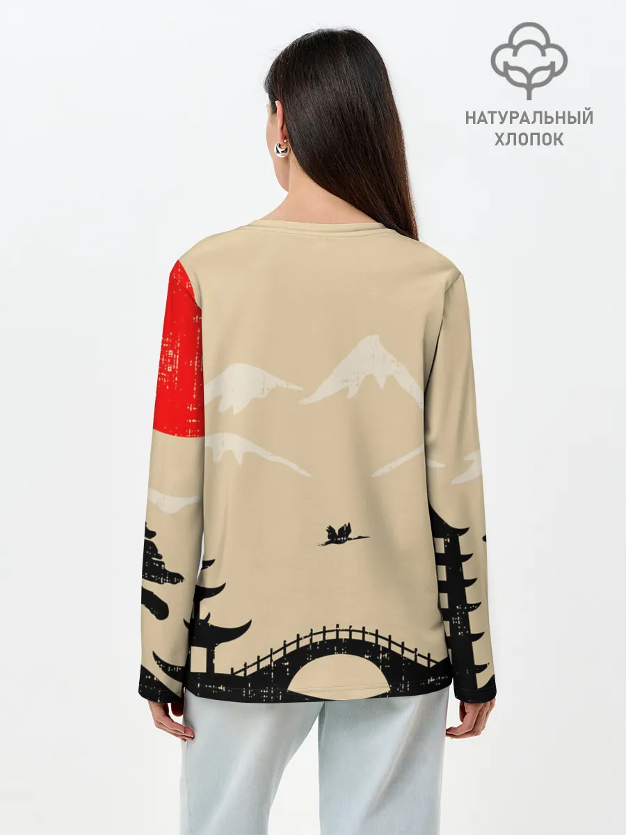 Лонгслив женский. Хлопок / JOJO BIZARRE ADVENTURE | ПРИКЛЮЧЕНИЯ ДЖОДЖО