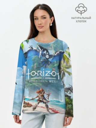 Лонгслив женский. Хлопок / Horizon Forbidden West