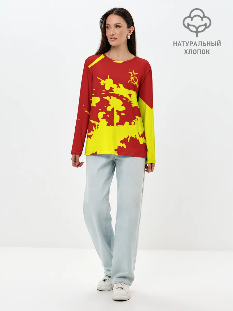 Лонгслив женский. Хлопок / CCCP