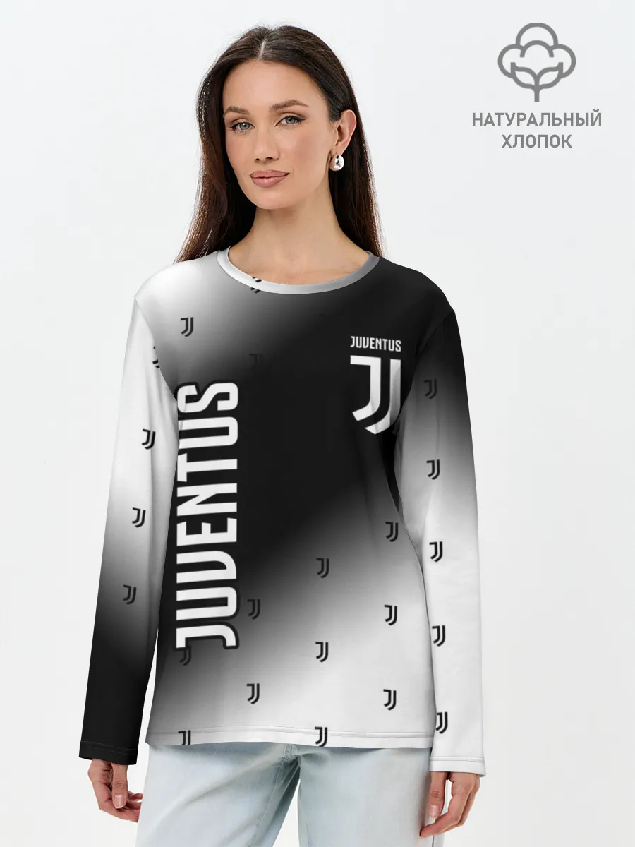 Лонгслив женский. Хлопок / JUVENTUS / ЮВЕНТУС