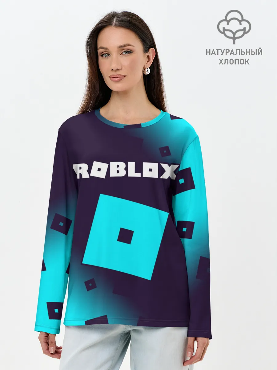 Лонгслив женский. Хлопок / ROBLOX / РОБЛОКС