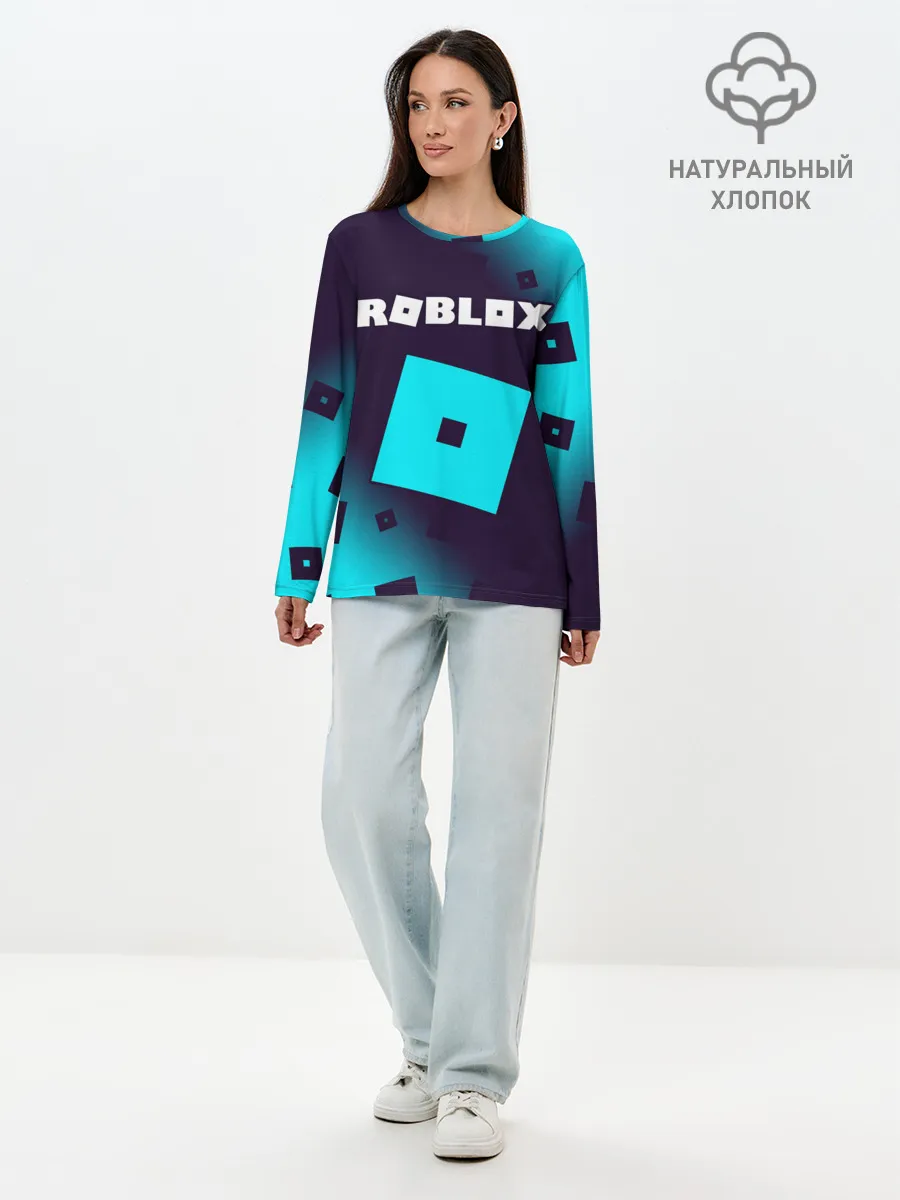 Лонгслив женский. Хлопок / ROBLOX / РОБЛОКС