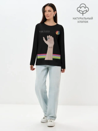 Лонгслив женский. Хлопок / PINK FLOYD