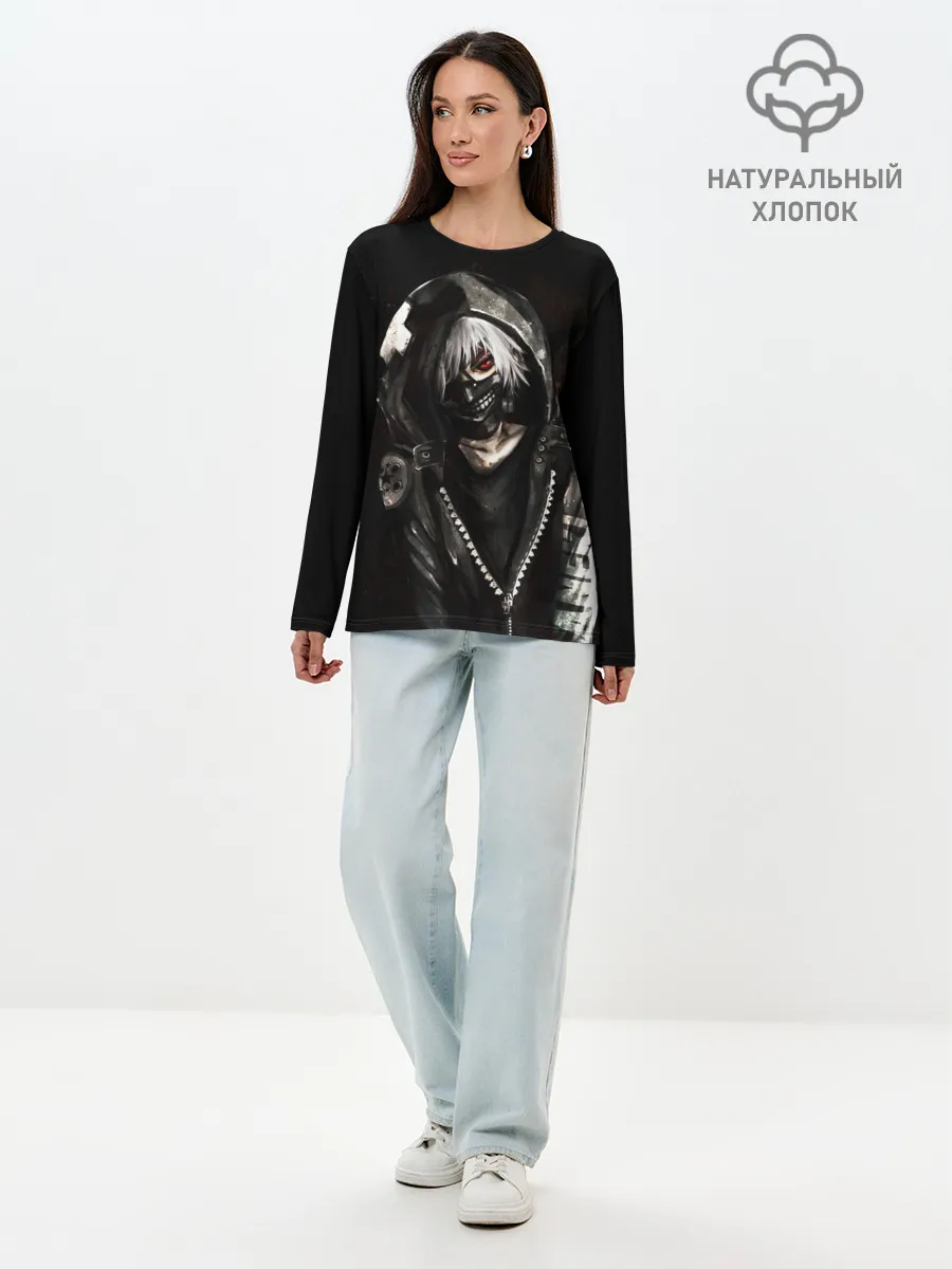 Лонгслив женский. Хлопок / Токийский гуль