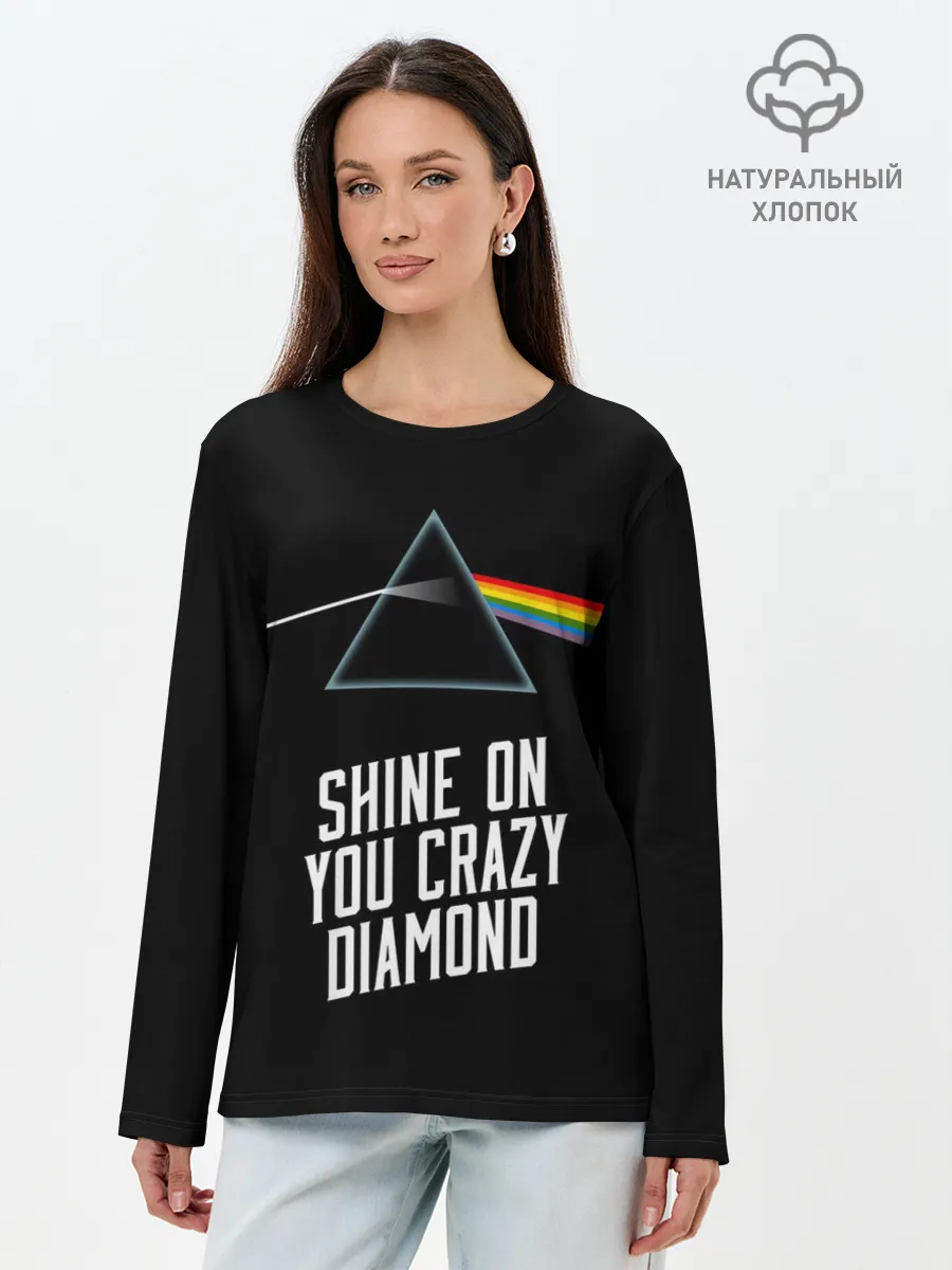 Лонгслив женский. Хлопок / PINK FLOYD