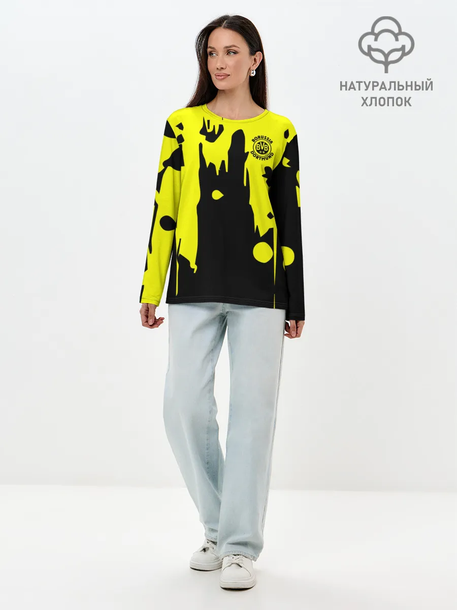 Лонгслив женский. Хлопок / FC Borussia
