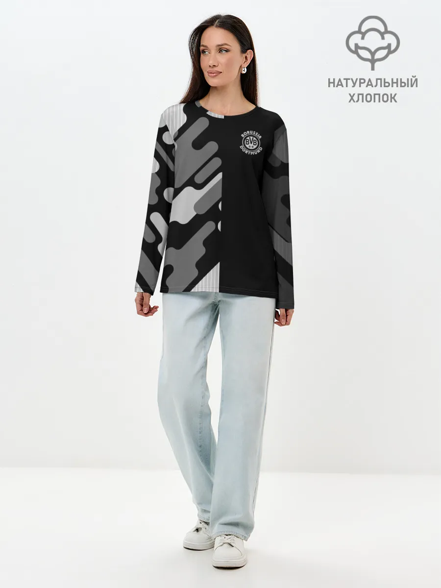 Лонгслив женский. Хлопок / FC Borussia