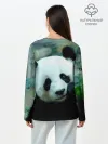 Лонгслив женский. Хлопок / Панда