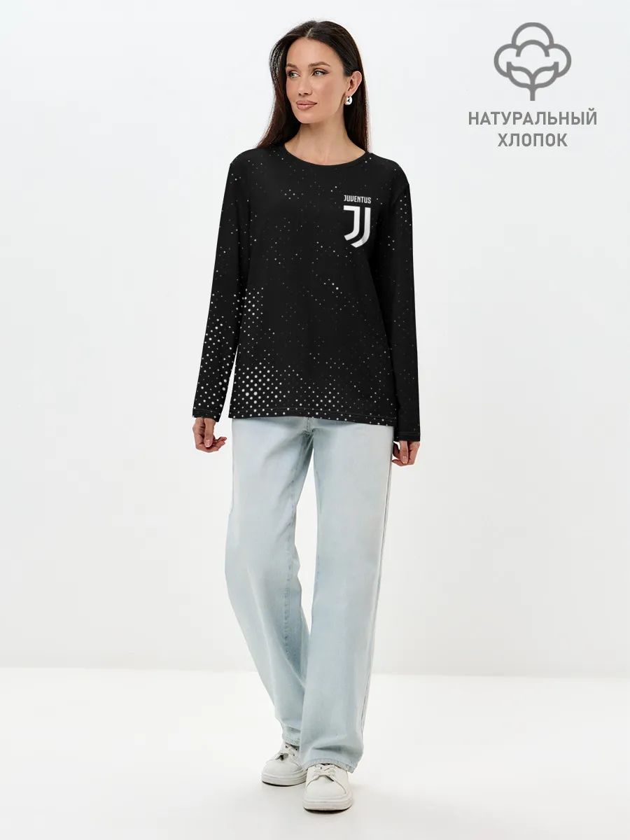 Лонгслив женский. Хлопок / JUVENTUS / ЮВЕНТУС