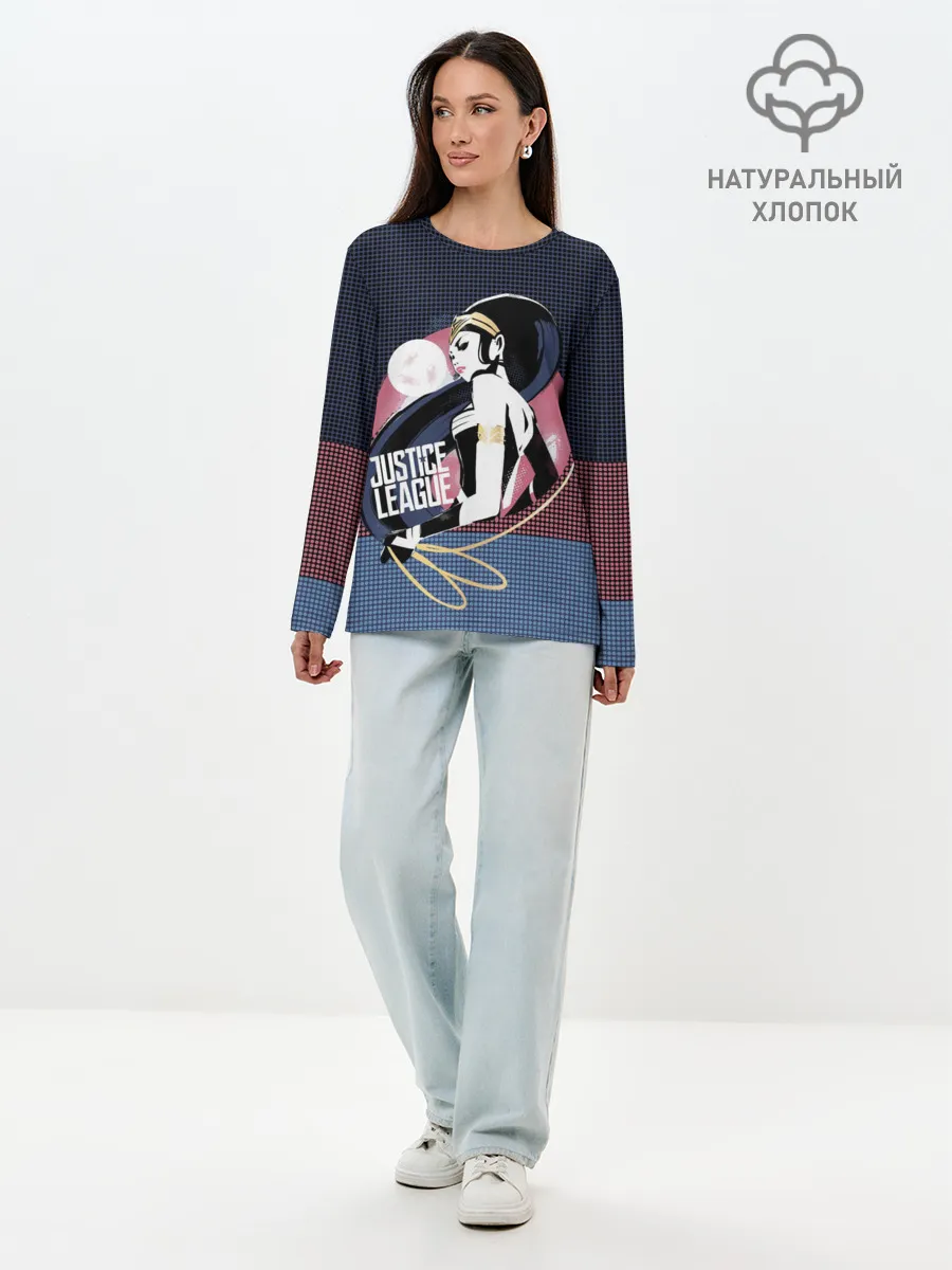 Лонгслив женский. Хлопок / Диана Принс