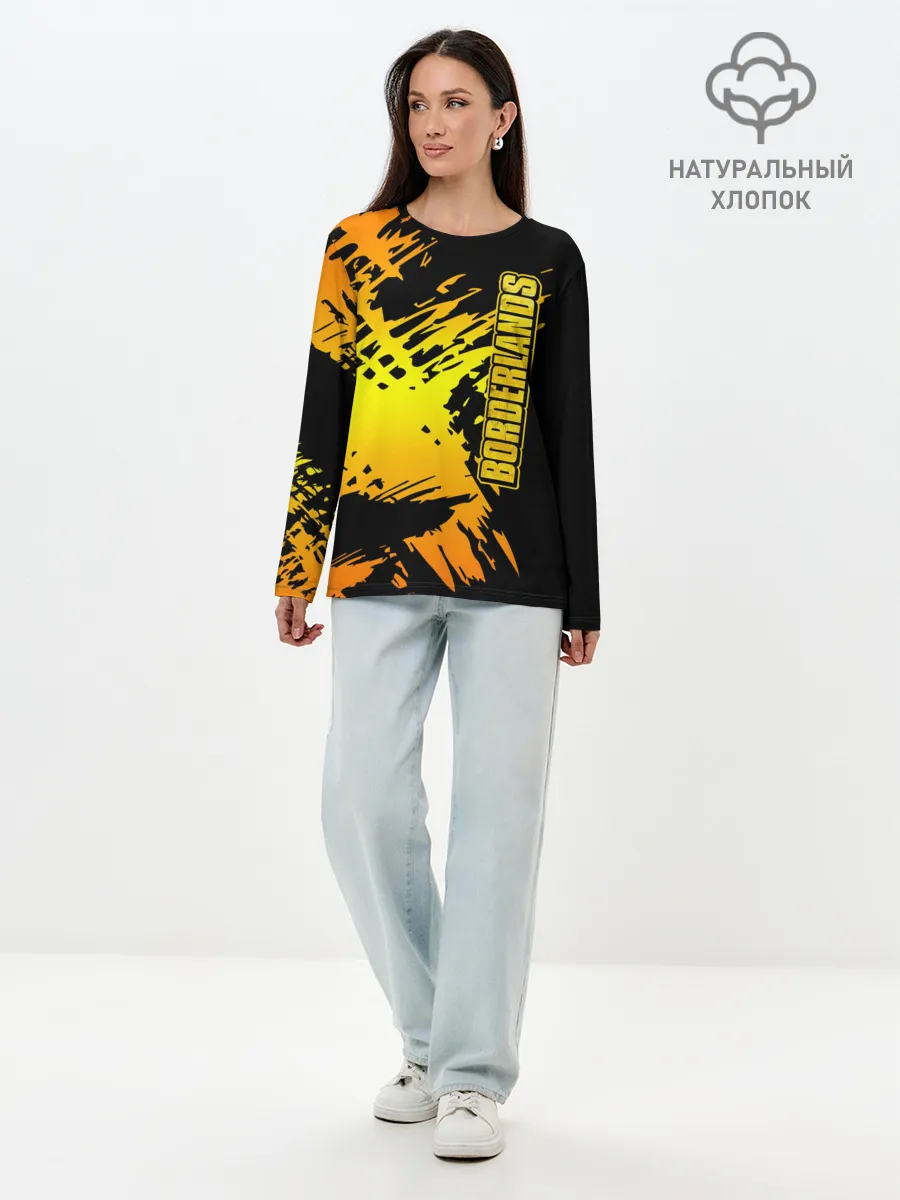 Лонгслив женский. Хлопок / Borderlands
