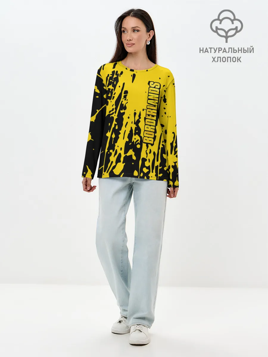 Лонгслив женский. Хлопок / Borderlands