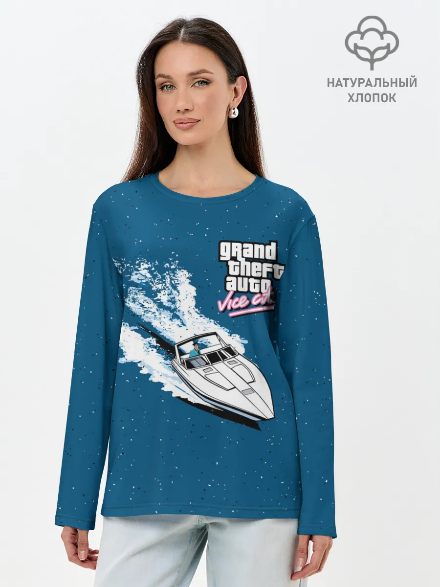Лонгслив женский. Хлопок / GTA Vice City