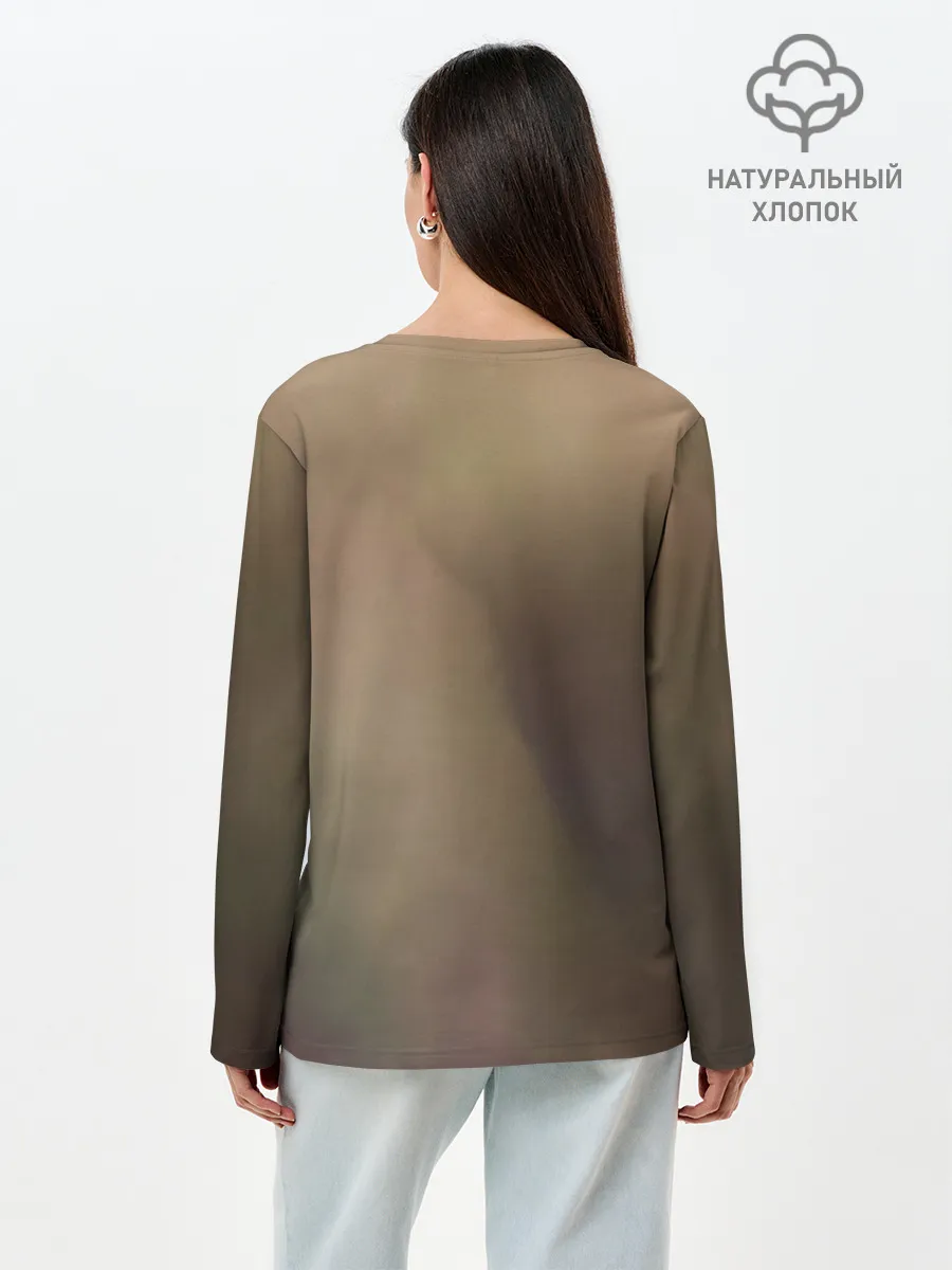 Лонгслив женский. Хлопок / Белка