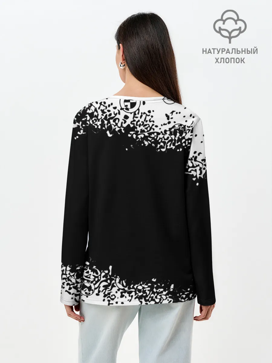 Лонгслив женский. Хлопок / BMW / БМВ