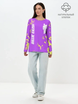 Лонгслив женский. Хлопок / BILLIE EILISH / БИЛЛИ АЙЛИШ