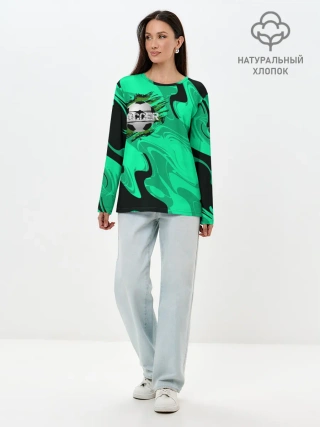 Лонгслив женский. Хлопок / Soccer