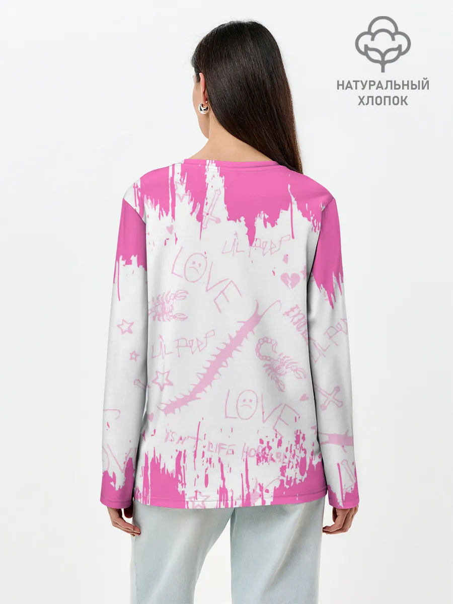 Лонгслив женский. Хлопок / LIL PEEP / ЛИЛ ПИП