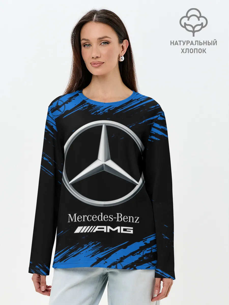 Лонгслив женский. Хлопок / MERCEDES / МЕРСЕДЕС