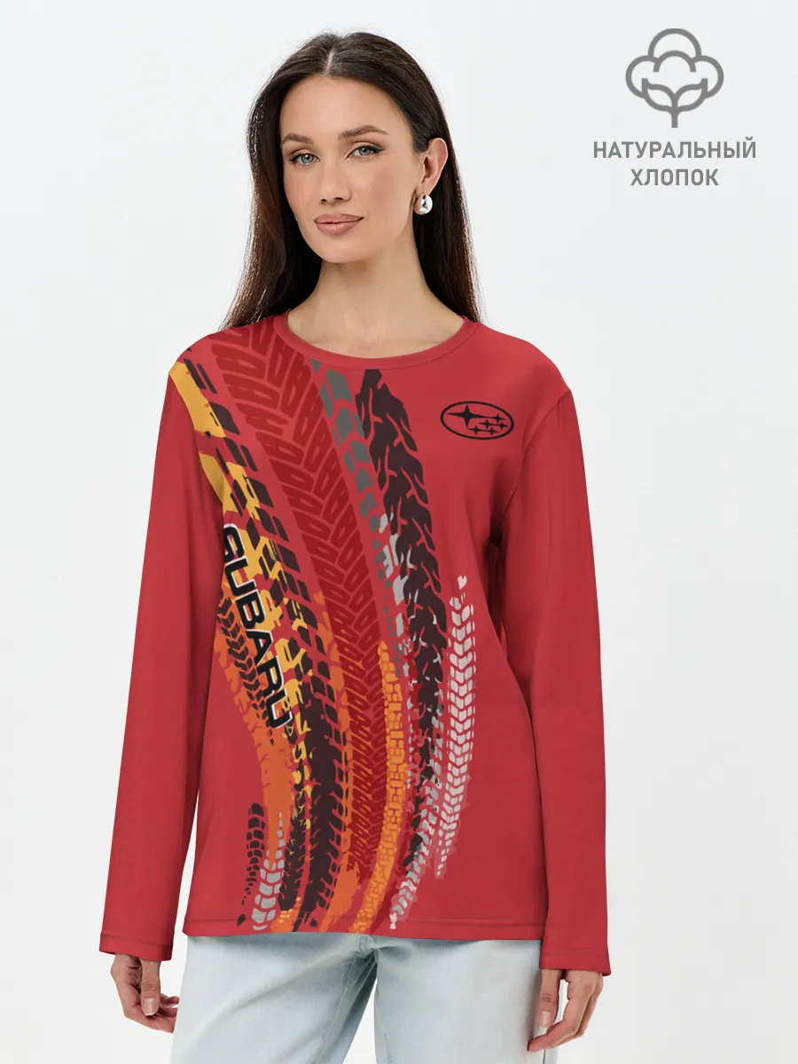 Лонгслив женский. Хлопок / SUBARU