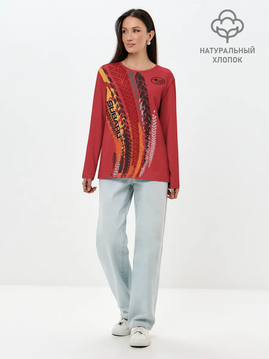 Лонгслив женский. Хлопок / SUBARU