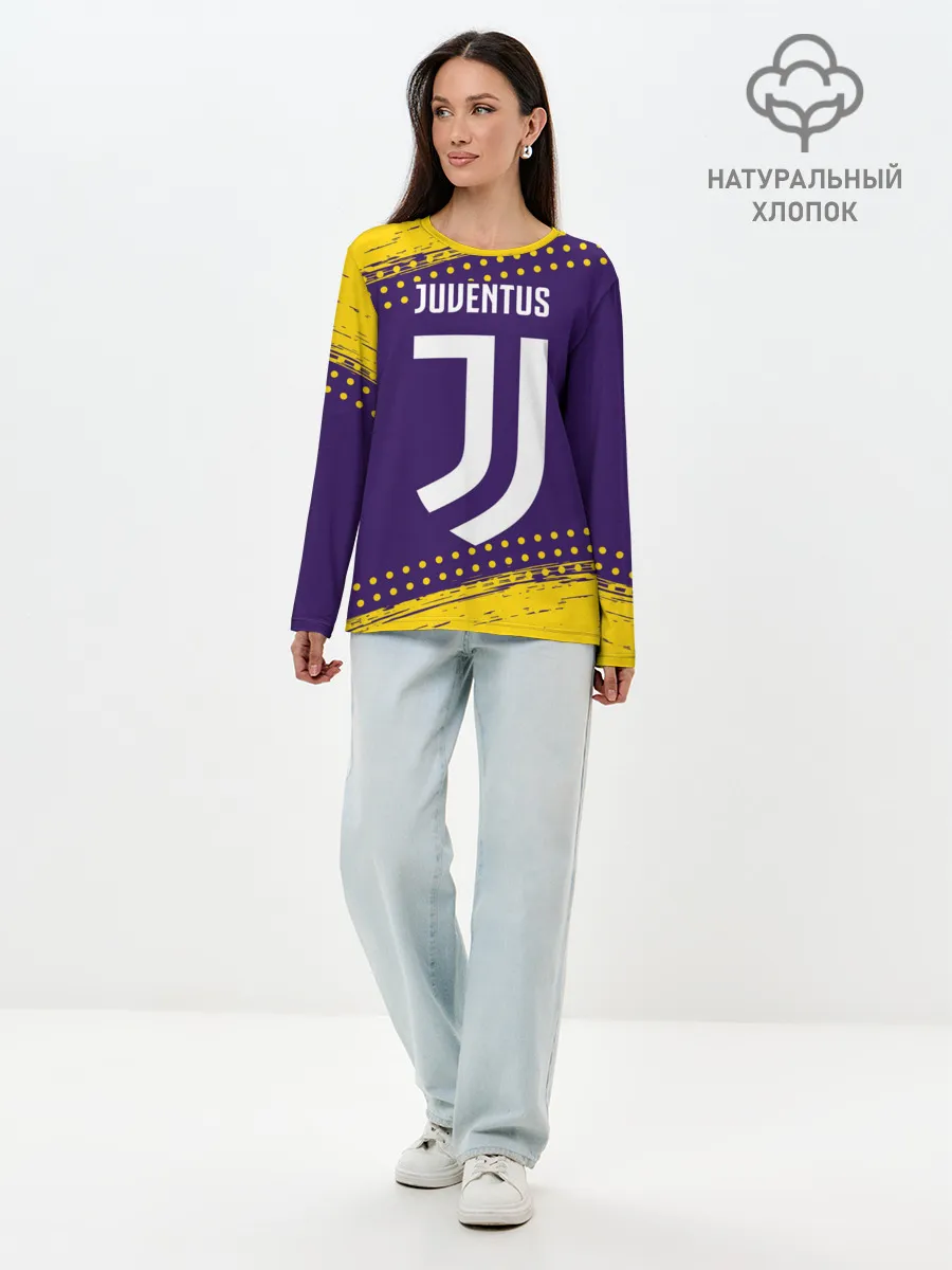 Лонгслив женский. Хлопок / JUVENTUS / ЮВЕНТУС