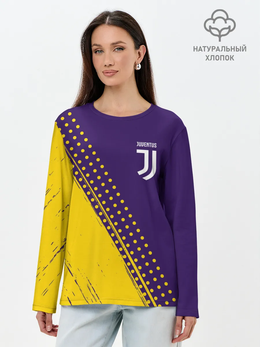Лонгслив женский. Хлопок / JUVENTUS / ЮВЕНТУС