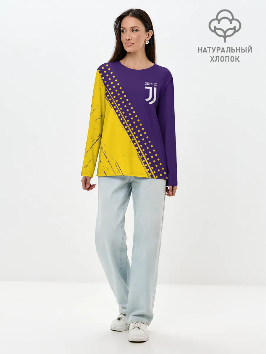 Лонгслив женский. Хлопок / JUVENTUS / ЮВЕНТУС