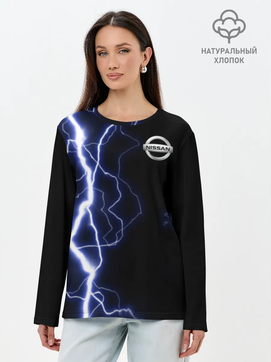 Лонгслив женский. Хлопок / NISSAN
