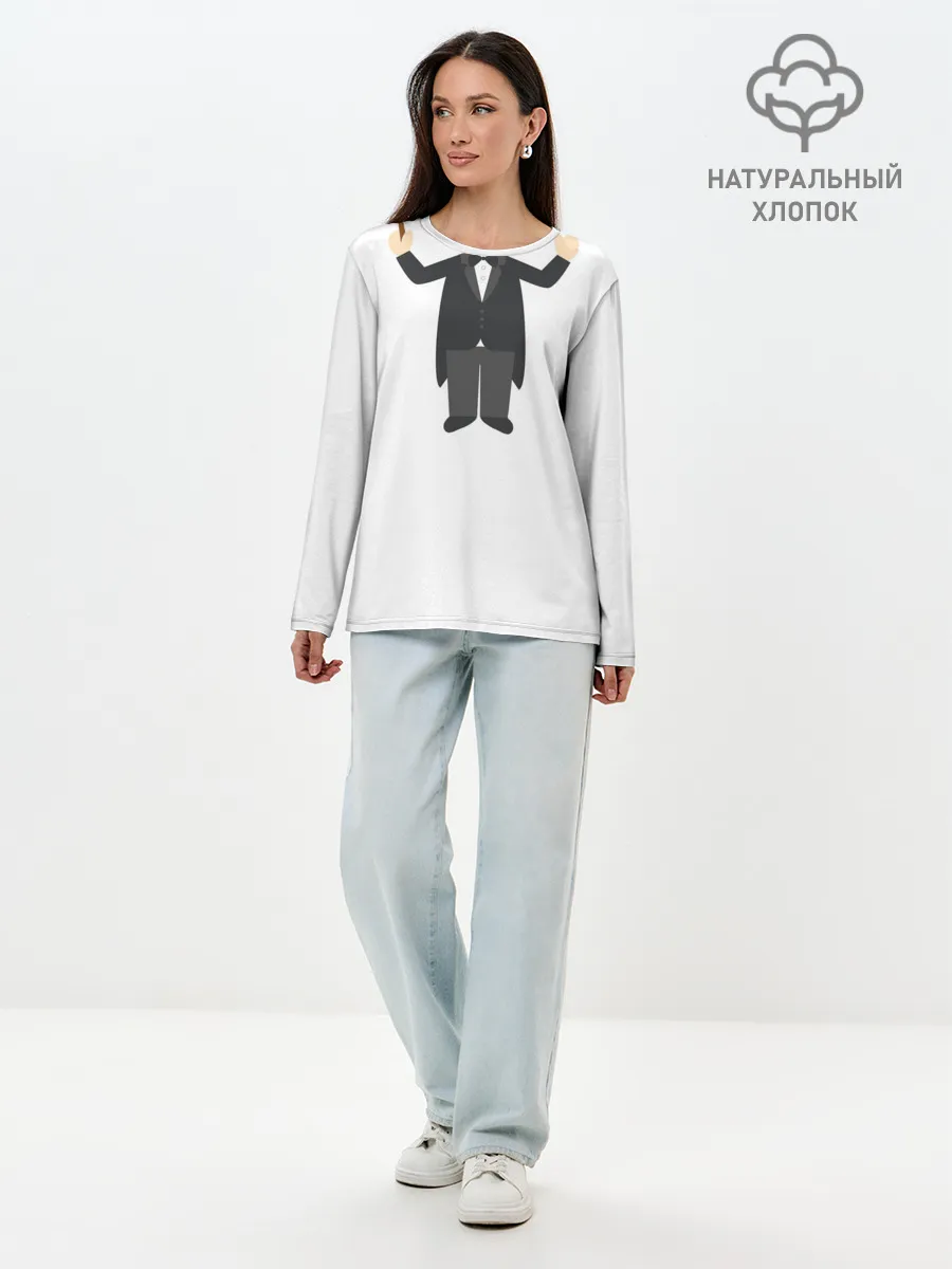 Лонгслив женский. Хлопок / Я - дерижер