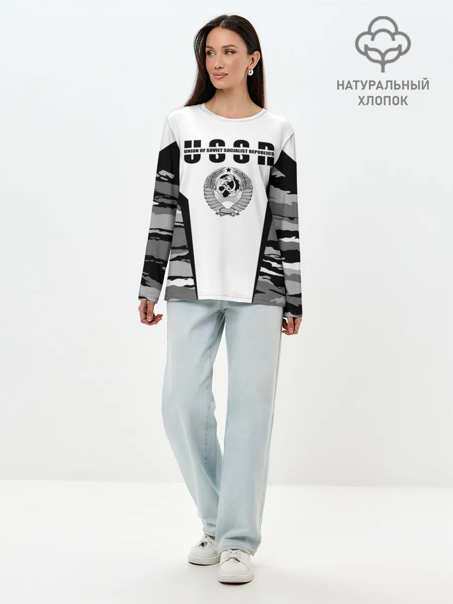 Лонгслив женский. Хлопок / СССР