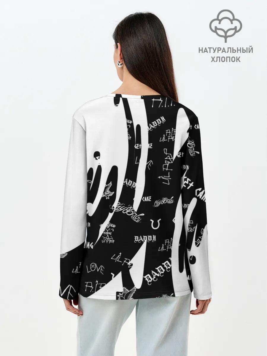 Лонгслив женский. Хлопок / Lil Peep