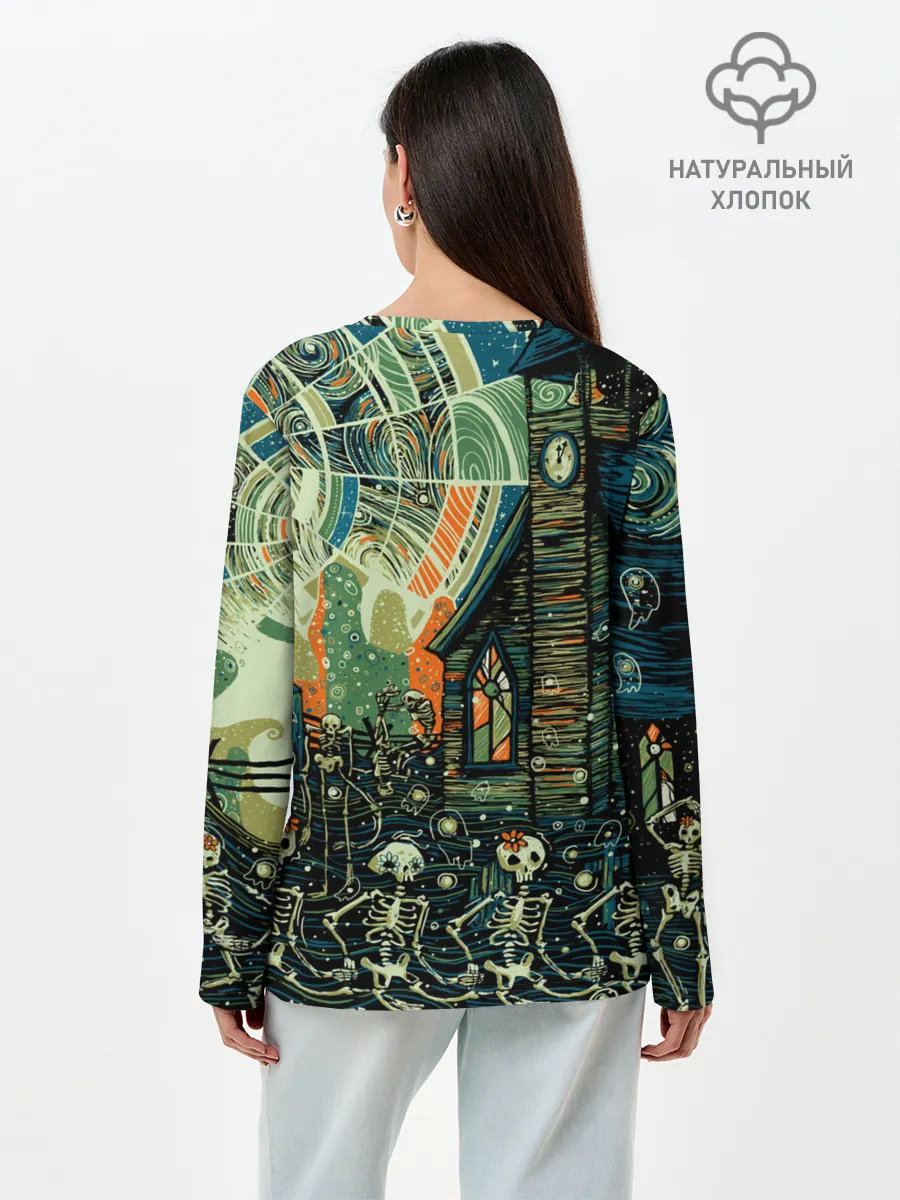 Лонгслив женский. Хлопок / СОВРЕМЕННЫЙ МИР