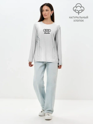 Лонгслив женский. Хлопок / AUDI