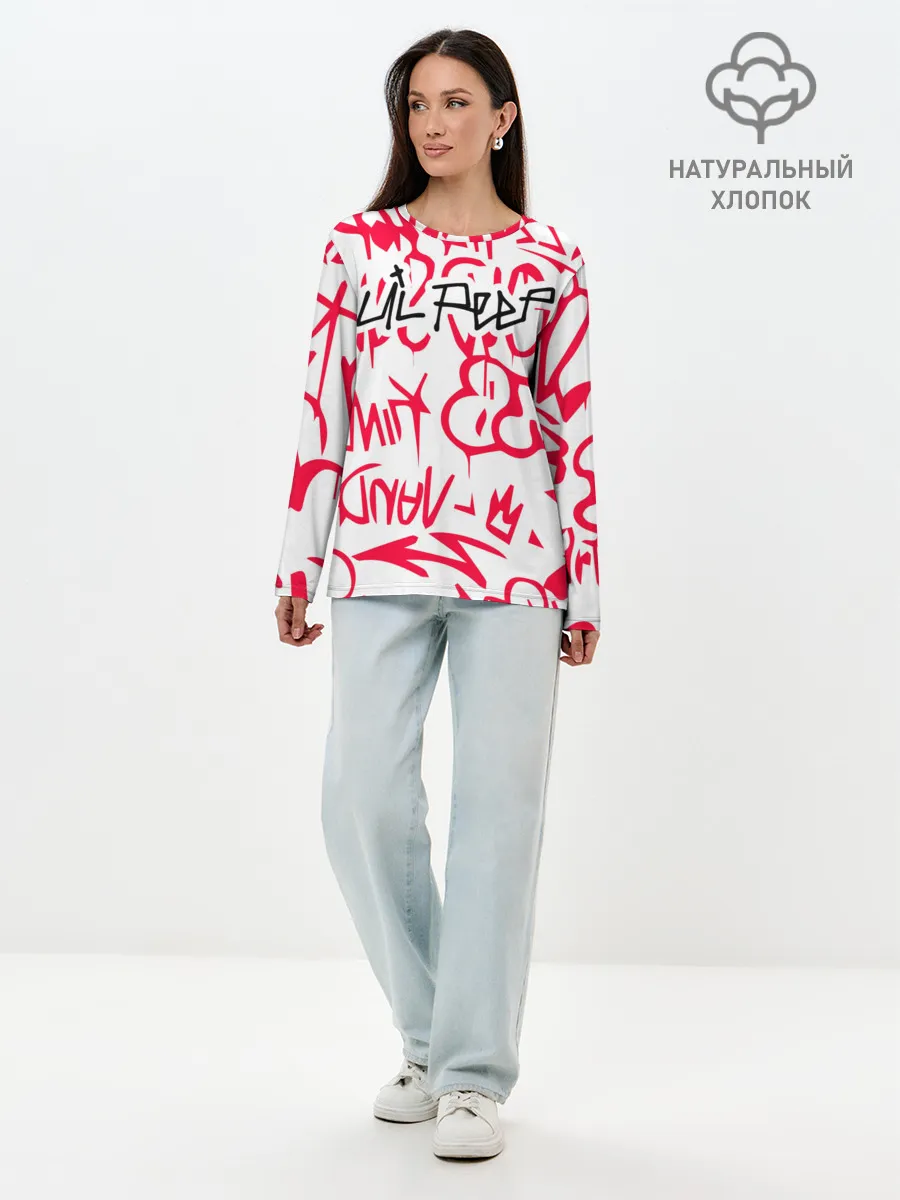 Лонгслив женский. Хлопок / Lil Peep