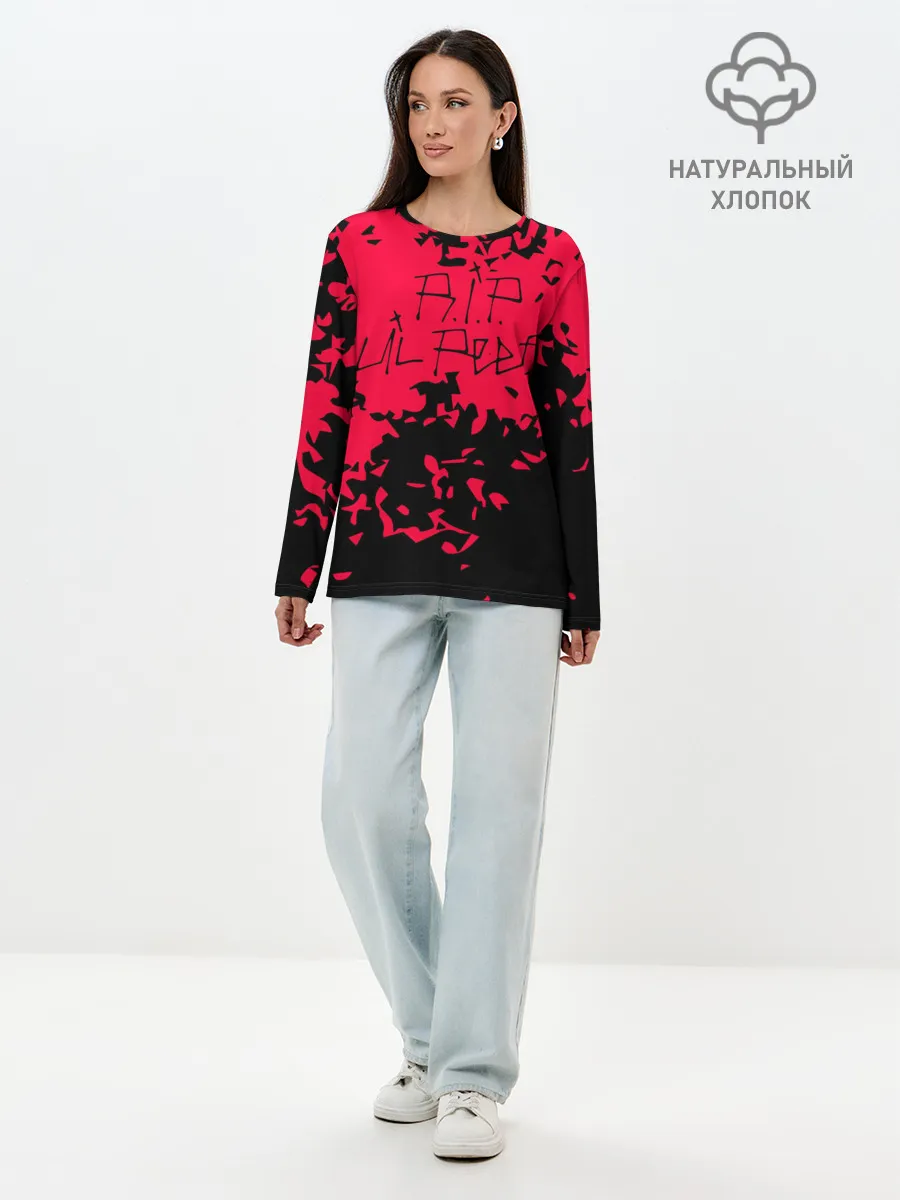 Лонгслив женский. Хлопок / Lil Peep