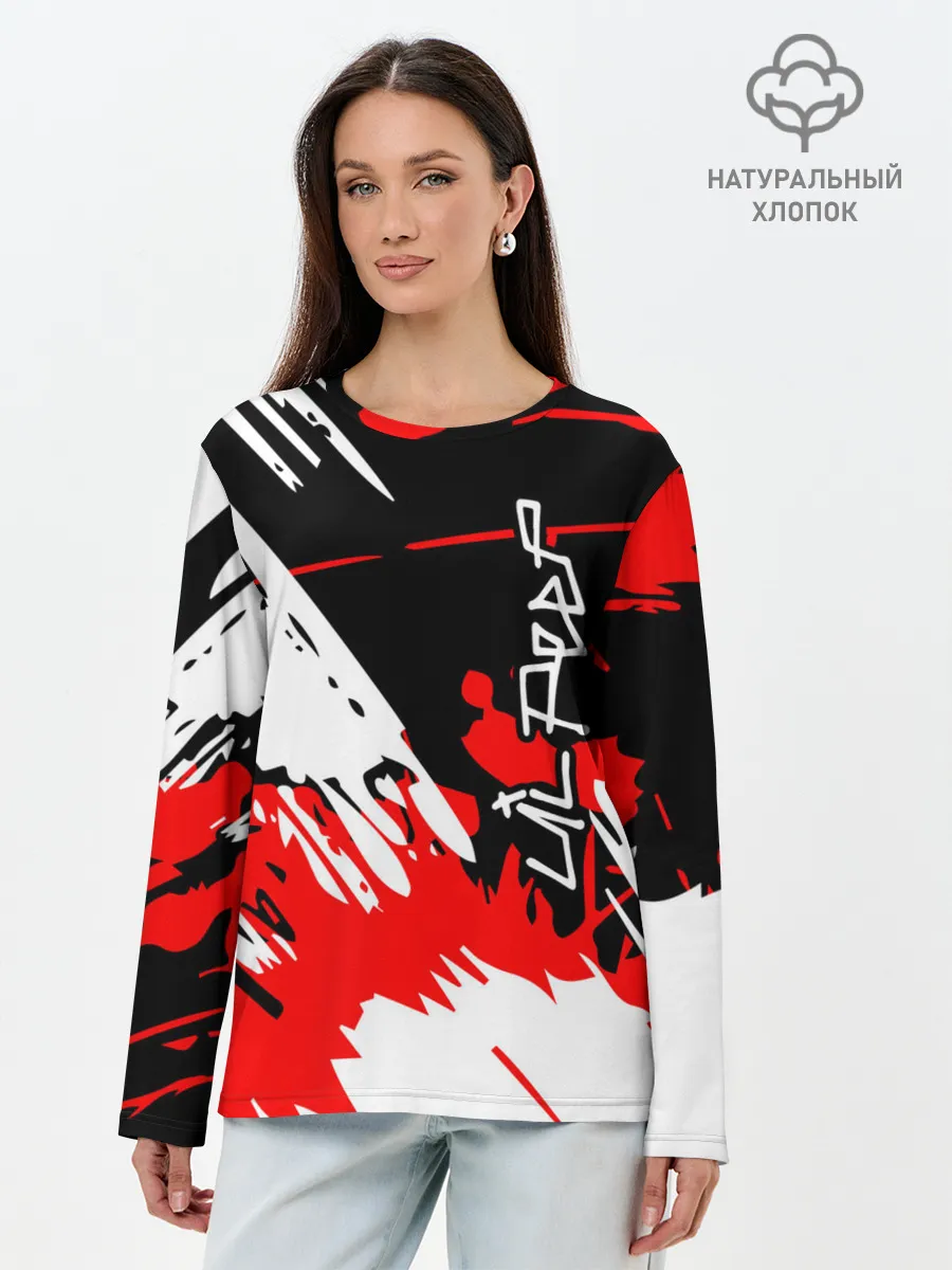 Лонгслив женский. Хлопок / Lil Peep
