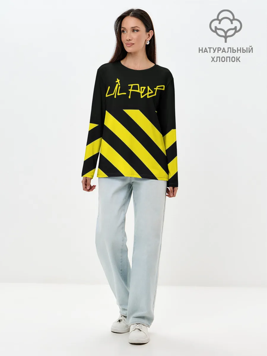 Лонгслив женский. Хлопок / Lil Peep