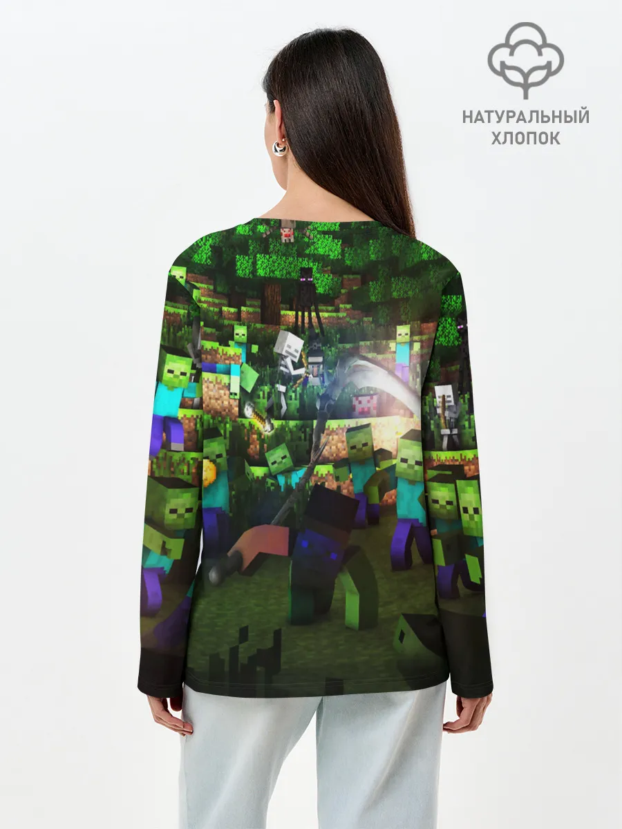 Лонгслив женский. Хлопок / КРИПЕР