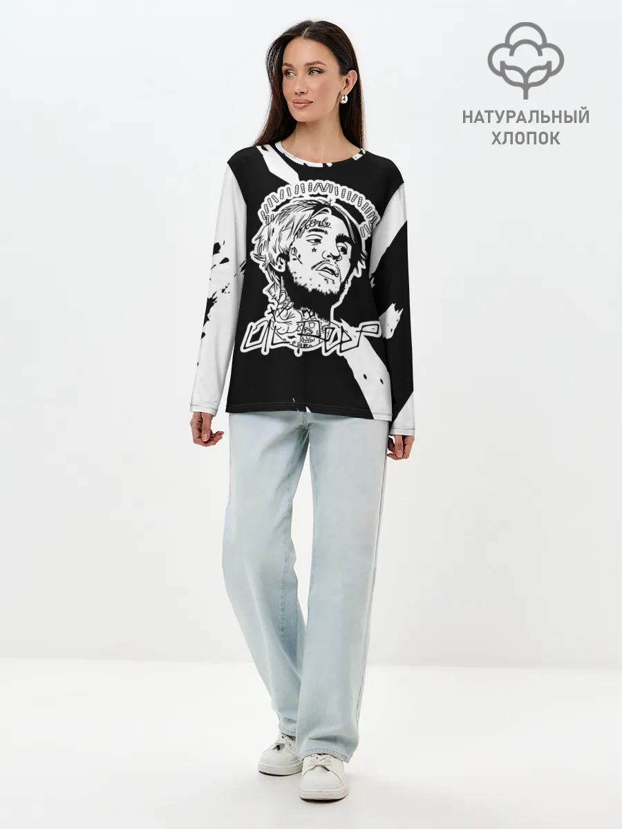 Лонгслив женский. Хлопок / Lil Peep