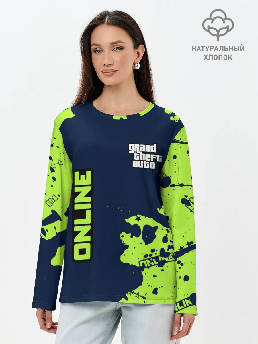 Лонгслив женский. Хлопок / GTA ONLINE / ГТА ОНЛАЙН