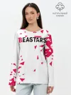 Лонгслив женский. Хлопок / Beastars треугольники