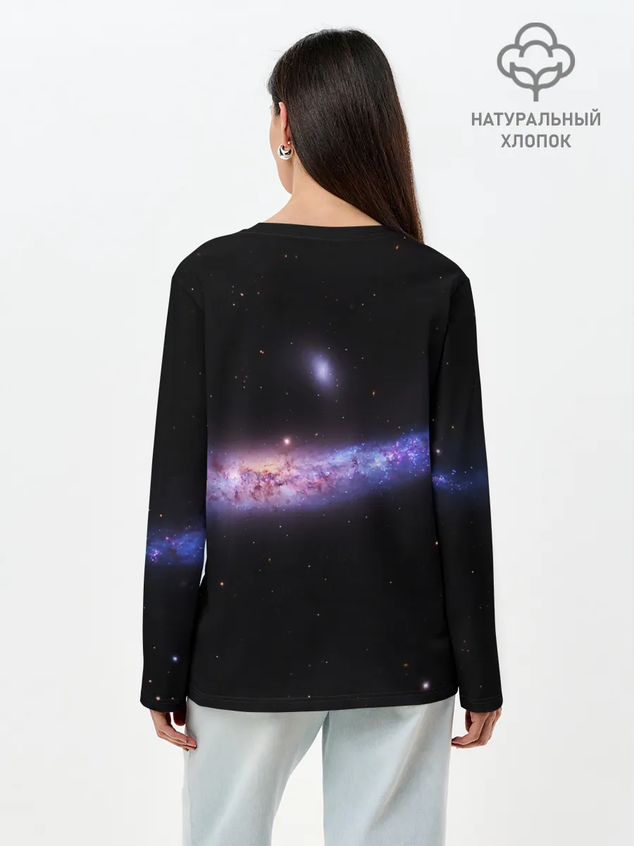 Лонгслив женский. Хлопок / Скопление звезд