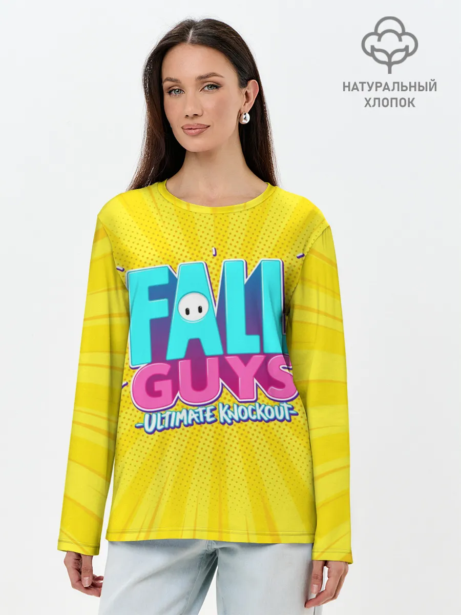 Лонгслив женский. Хлопок / Fall Guys