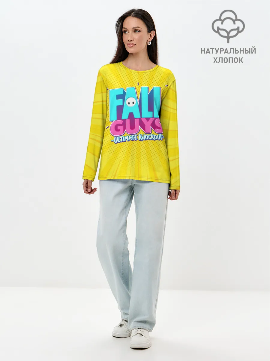 Лонгслив женский. Хлопок / Fall Guys