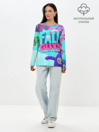 Лонгслив женский. Хлопок / Fall Guys