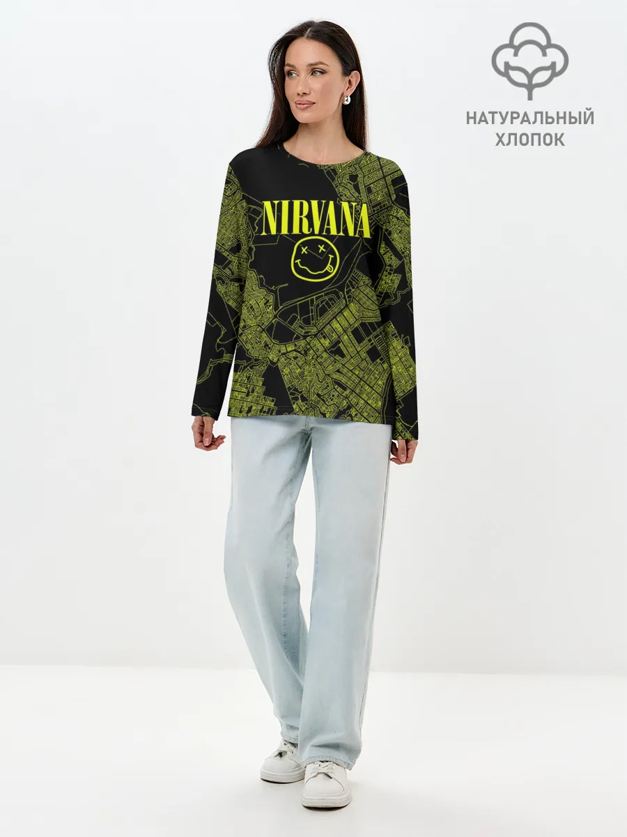 Лонгслив женский. Хлопок / Nirvana | Нирвана